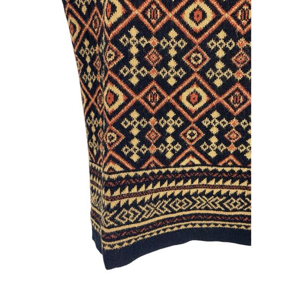 Vintage Kasper Knit Sweater Tank Top 90s Geometric Dark Academia Old Money 10 - Picture 3 of 10